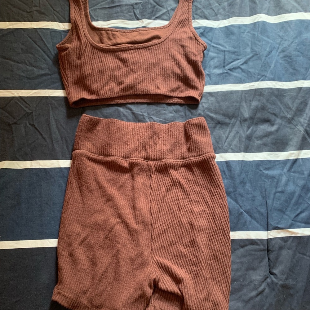 Crop top loungewear set